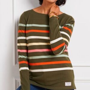 TALBOTS Chatsworth Stripes Tee NWT